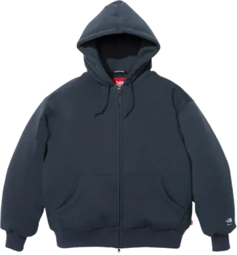Image de Supreme x The North Face Filed Zip Up Hooded Sweatshirt Navy