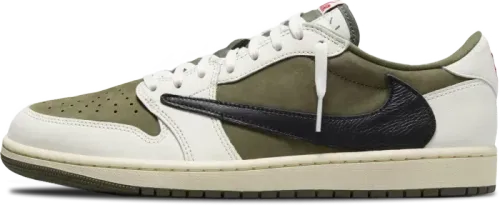 image de Travis Scott Air Jordan 1 Low Og Olive Dm7866 200