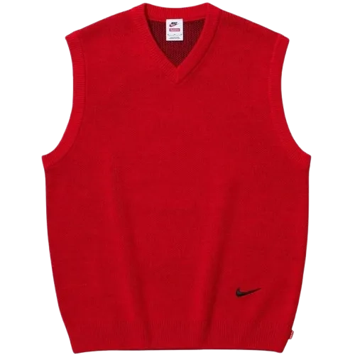Supreme x Nike Sweater Vest SS25 RED