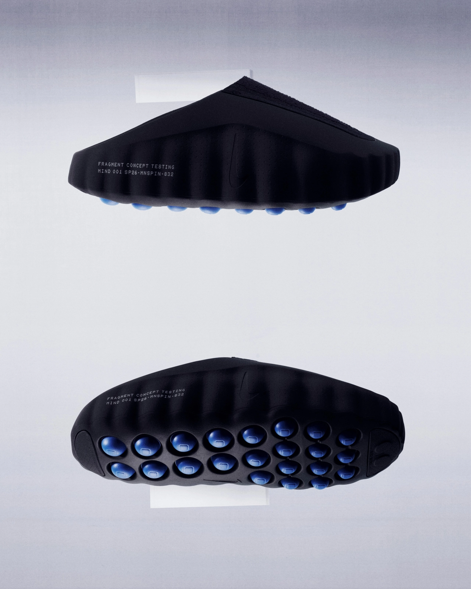 Nike x fragment Concept Testing Mind 001 Black, vue de profil