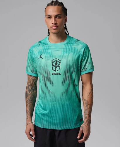 Image de Jordan Dri-FIT Brésil 2026 Stadium Gardien de but Replica Jersey LIGHT MENTA