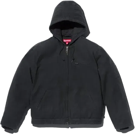 Supreme x Thrasher Hooded Work Jacket BLACK