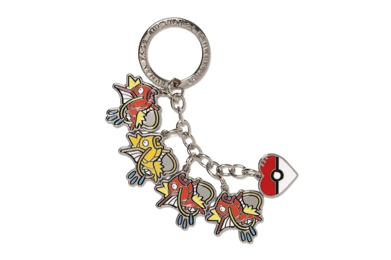Magikarp charm keychain with heart-shaped pokéball