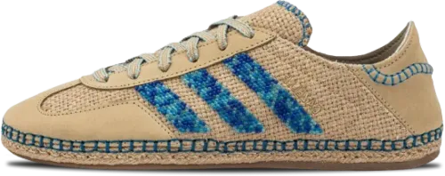 Image de CLOT x adidas Gazelle Linen Khaki Light Blue IH3641