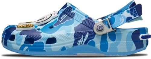 image de Bape Crocs Classic Clog Abc Camo Blue 209627-4TB