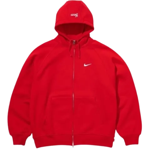 Image de Supreme Nike Zip Up Hooded Sweatshirt Red