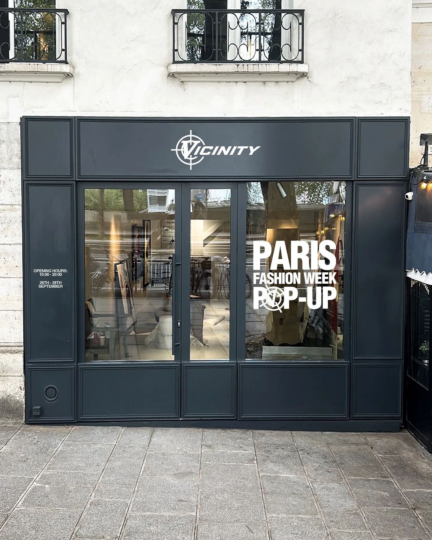 Vicinity Pop Up Fashion Week Septembre 2025
