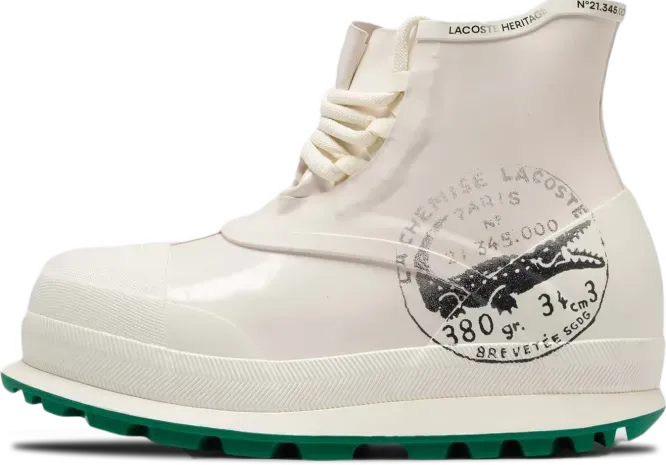 Lacoste René Boot Runway WHITE GREEN
