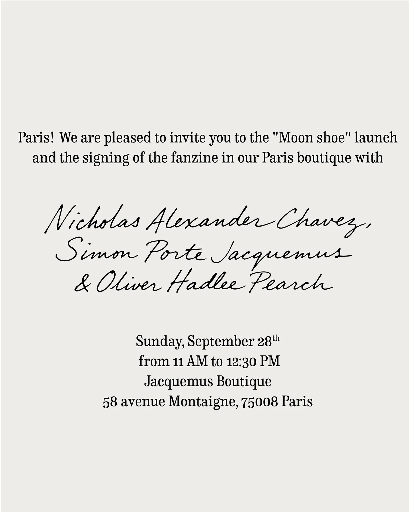 Jacquemus pop up Fashion Week September 2025