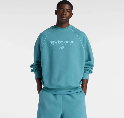 Image de New Balance Athletics Trackside Fleece Crew TEAL