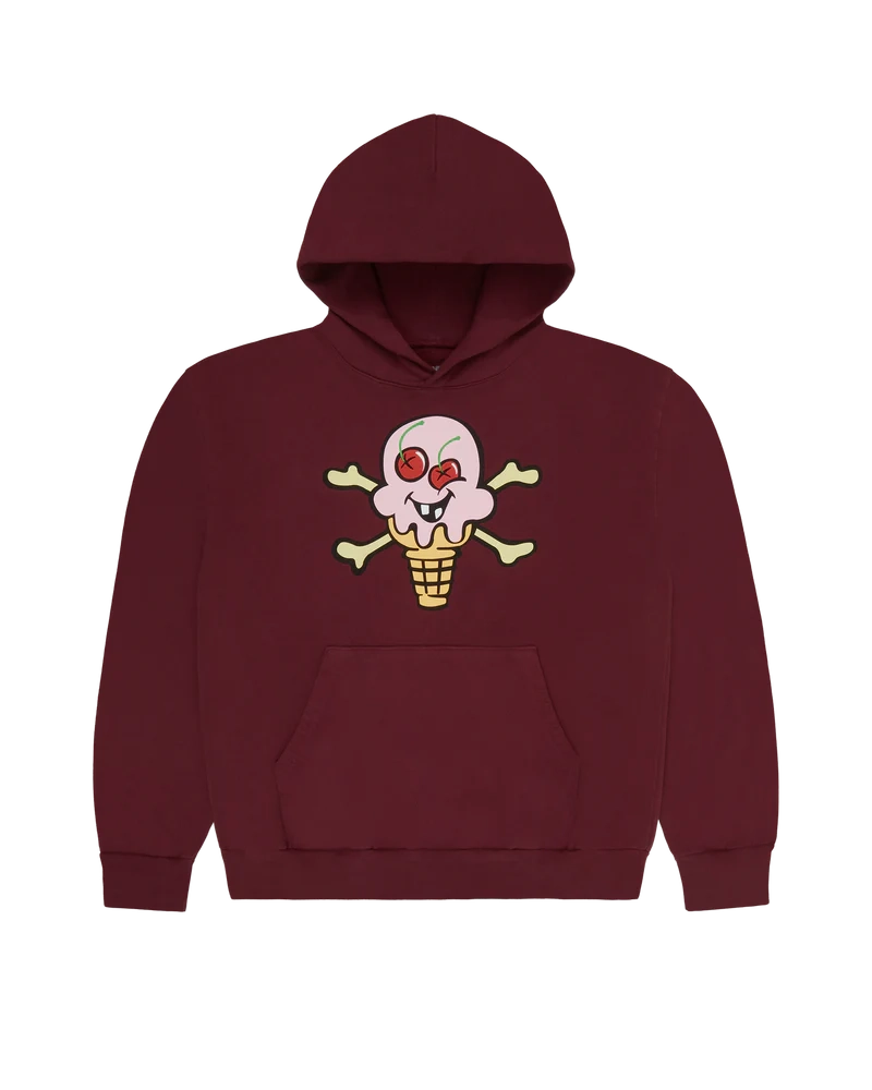 don toliver x icecream x reebook hoodie plum