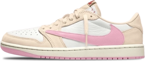 Travis Scott Air Jordan 1 Low Shy Pink iq7604-100 image