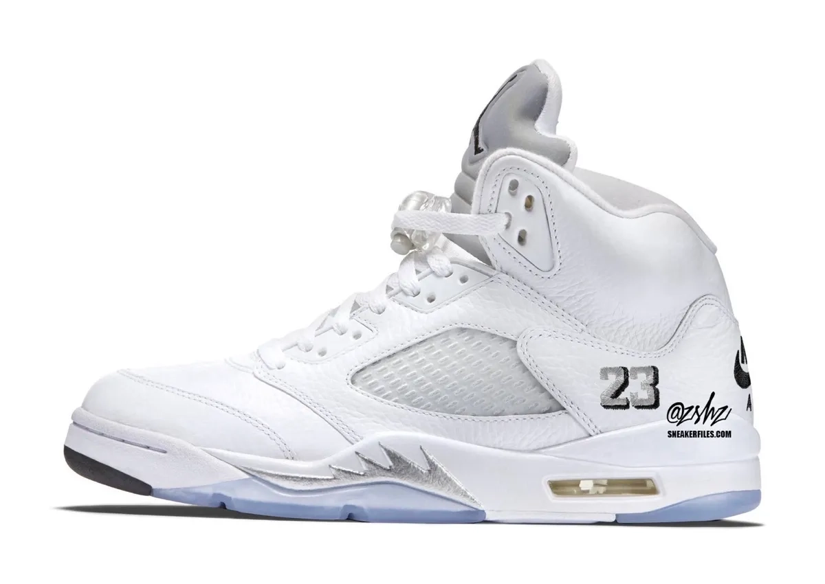 Air Jordan 5 White Metallic 2026 Nike Air HQ7978-103