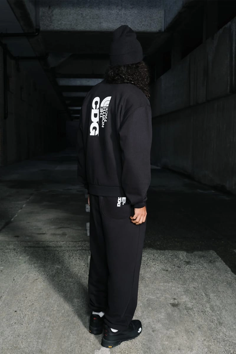 CDG x The North Face Collection - Black sweatshirt with logos