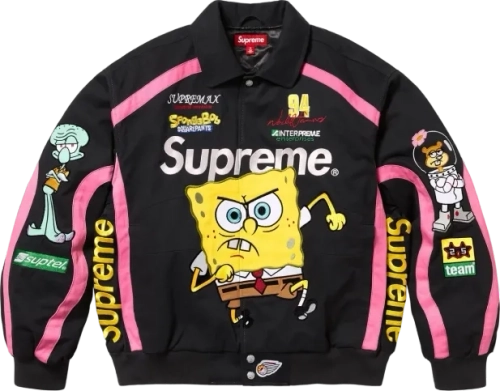 Spongebob Supreme Jeff Hamilton Racing Jacket Black image