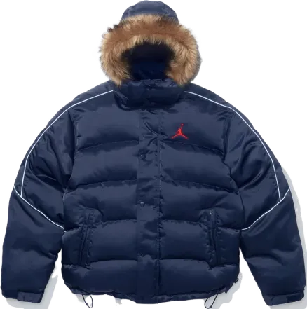 Supreme x Jordan Puffer Jacket NAVY