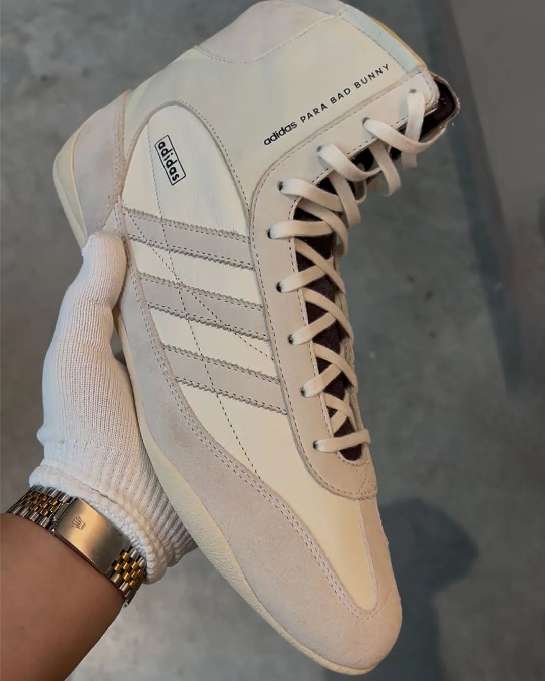 Bad Bunny x adidas Heritage High Ivory Off White