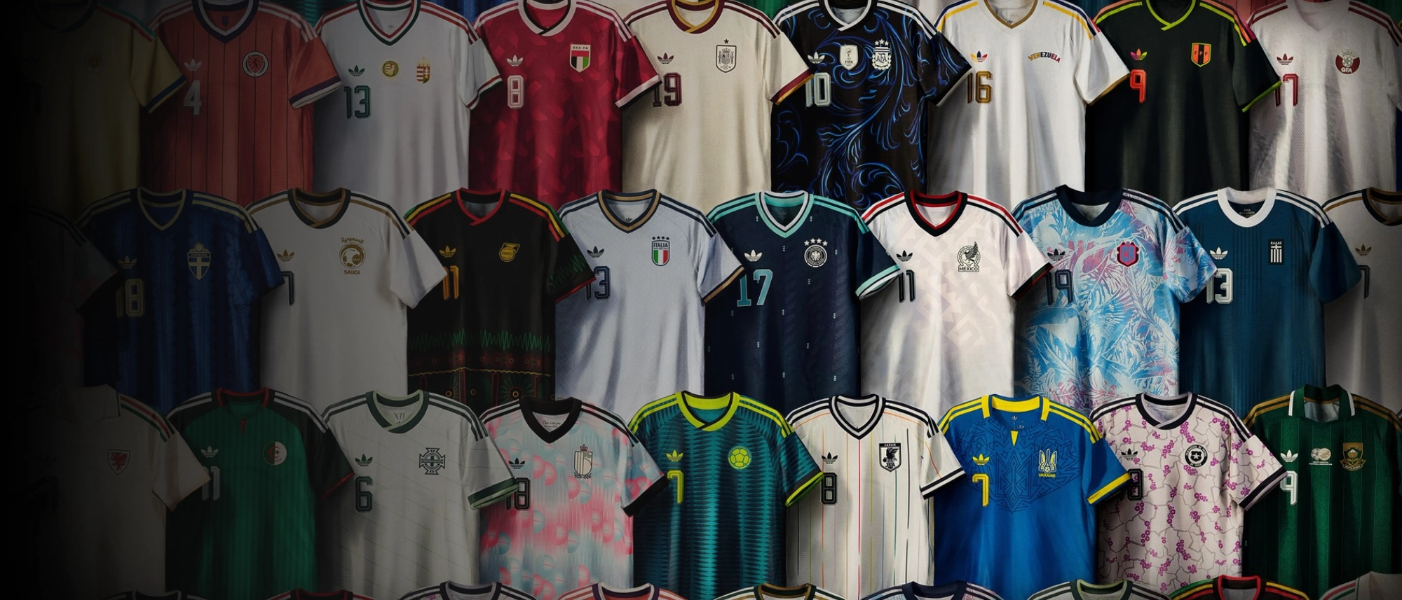 La collection de maillots adidas