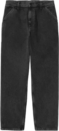 Carhartt WIP Single Knee Pant BLACK STONE WASHED