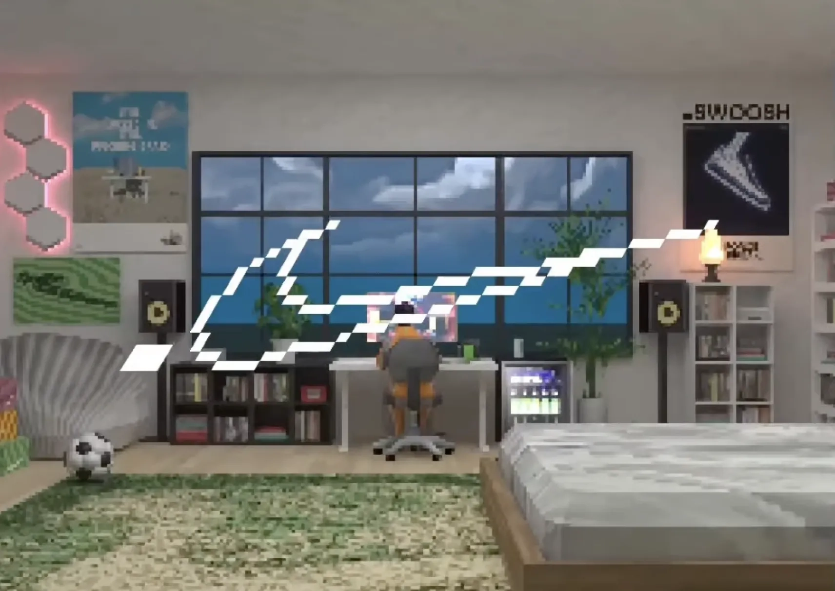 Des slides inspirées du Touch Grass ? DotSwoosh l’a fait