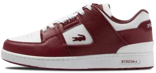 image de Lacoste Court Cage Trainers Burgundy 46SMA0044-2G1