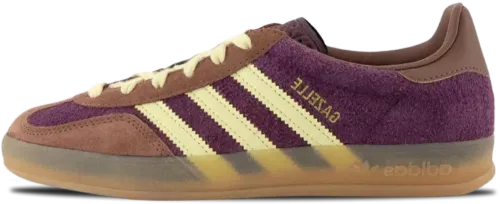 image de Adidas Gazelle Indoor Maroon Almost Yellow JI0324