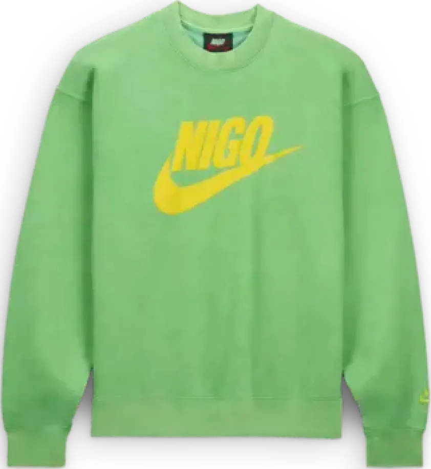 Nigo x Nike NRG Fleece Crew Sweatshirt GREEN