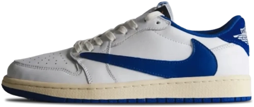 image de Fragment x Travis Scott x Air Jordan 1 Low OG White Blue DM7866-104