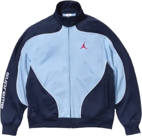 Supreme x Jordan Track Jacket BLUE