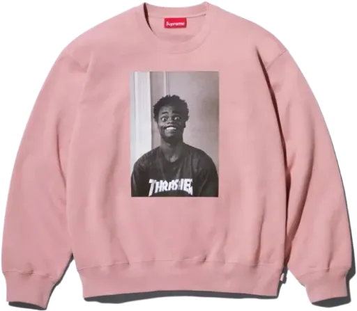 Supreme x Thrasher Crewneck HAROLD PINK