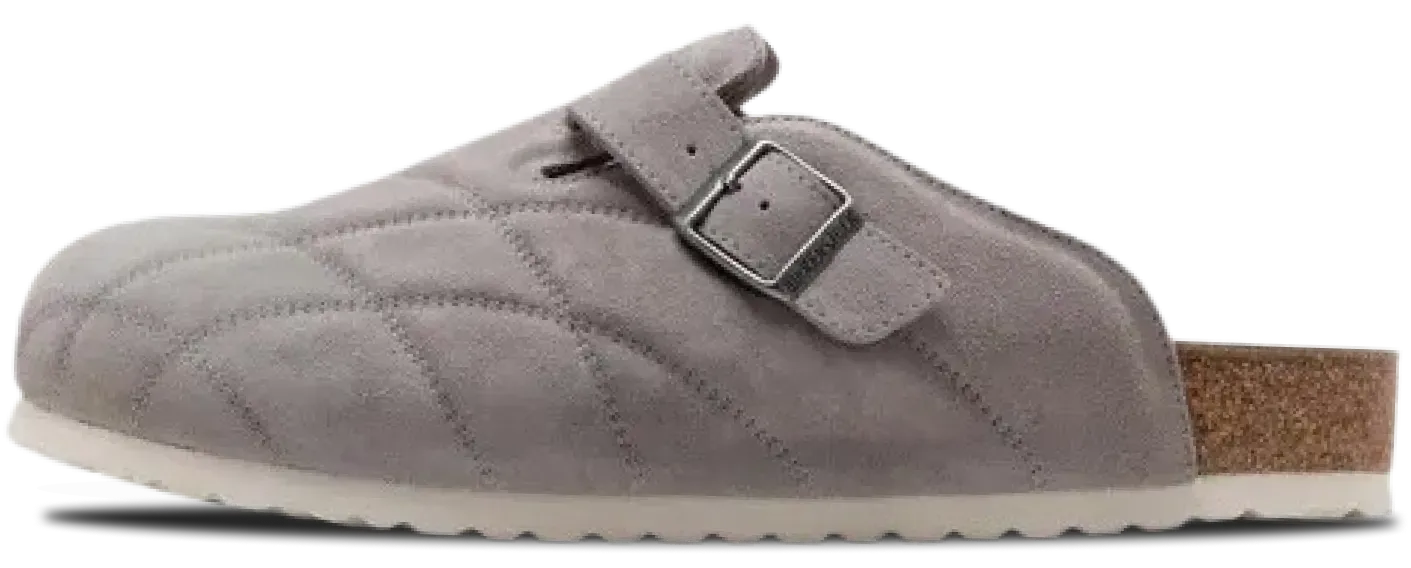 Birkenstock Boston Quilted Leve STONE COIN