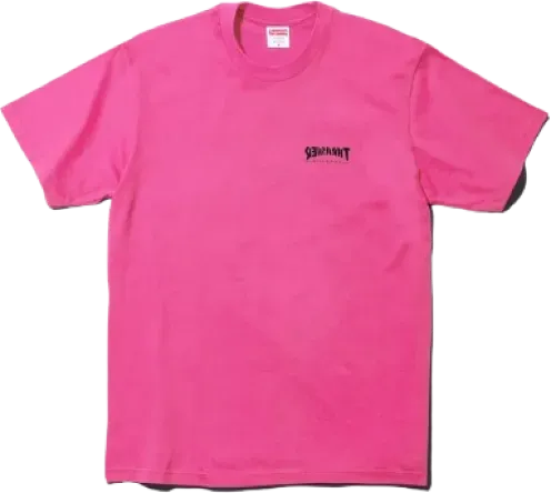 Supreme x Thrasher Cross T-Shirt PINK