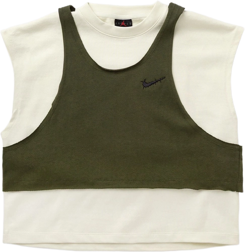 Image de Jordan x Teyana Taylor SS Top SP WMNS COCONUT MILK ROUGH GREEN