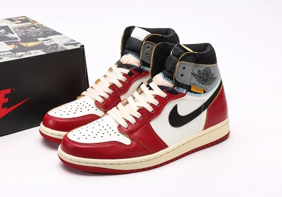 union la x air jordan 1 high og varsity red hv8563-600