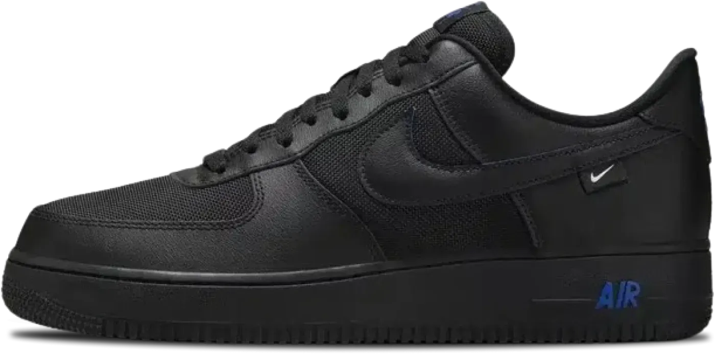 Nike air force 1 logo black on sale