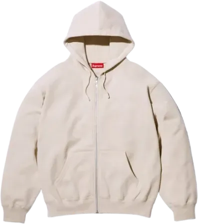 Supreme x Thrasher Zip Up Hooded Sweat BEIGE