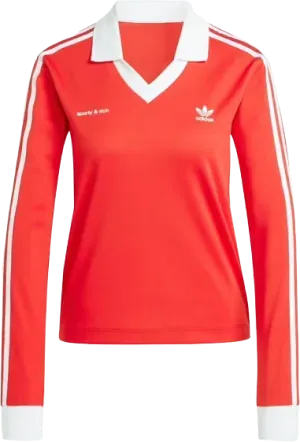 Sporty & Rich x adidas Long Sleeve Soccer Jersey WMNS COLLEGIATE RED