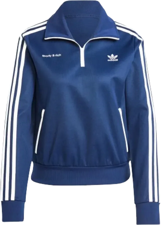 Sporty & Rich x adidas Half Zip Track Jacket WMNS NIGHT INDIGO