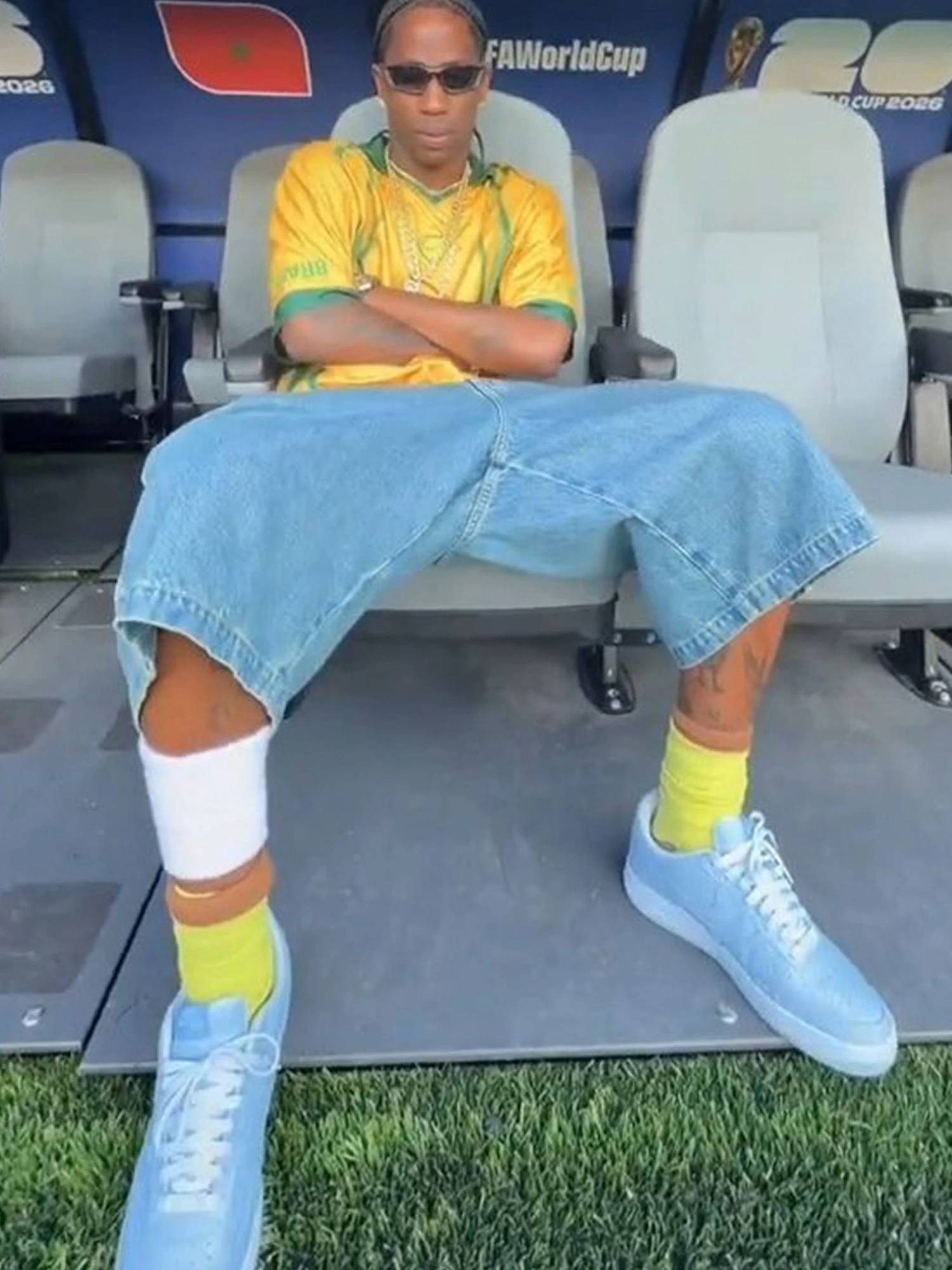 Travis Scott Air Force 1 Ice Blue JF7727-400