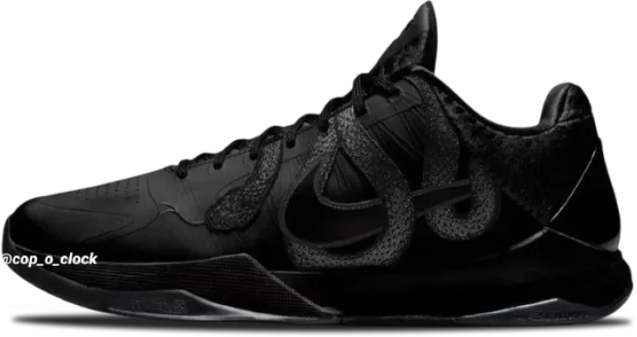 Nike Kobe 5 Protro YEAR OF THE MAMBA TRIPLE BLACK