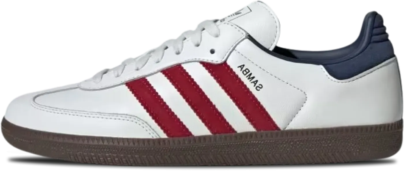 adidas gazelle silver green womens adidas Originals Samba OG "White Burgundy Gum" main image 1