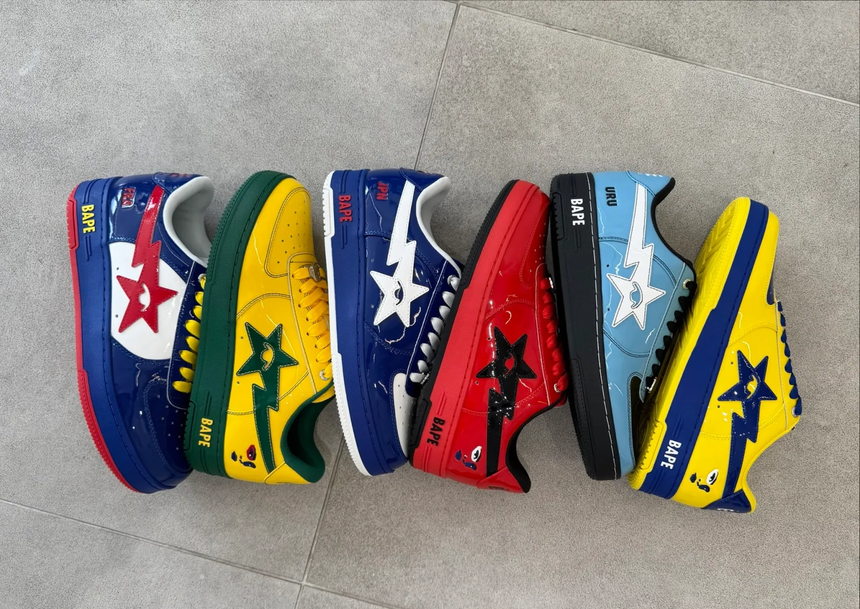 KidSuper et Bape imaginent 48 Bape Sta inspirée des nations de la Coupe du Monde 2026