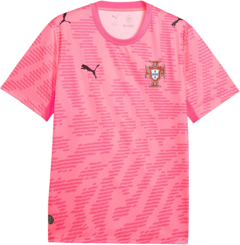 Image de Puma x Salehe Bembury x Portugal Goalkeeper Logo Jersey T-Shirt SUN STRUCK-FLURO PINK PES