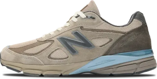 image de Auralee x New Balance 990v4 Made in USA Brown Blue U990AR4-2