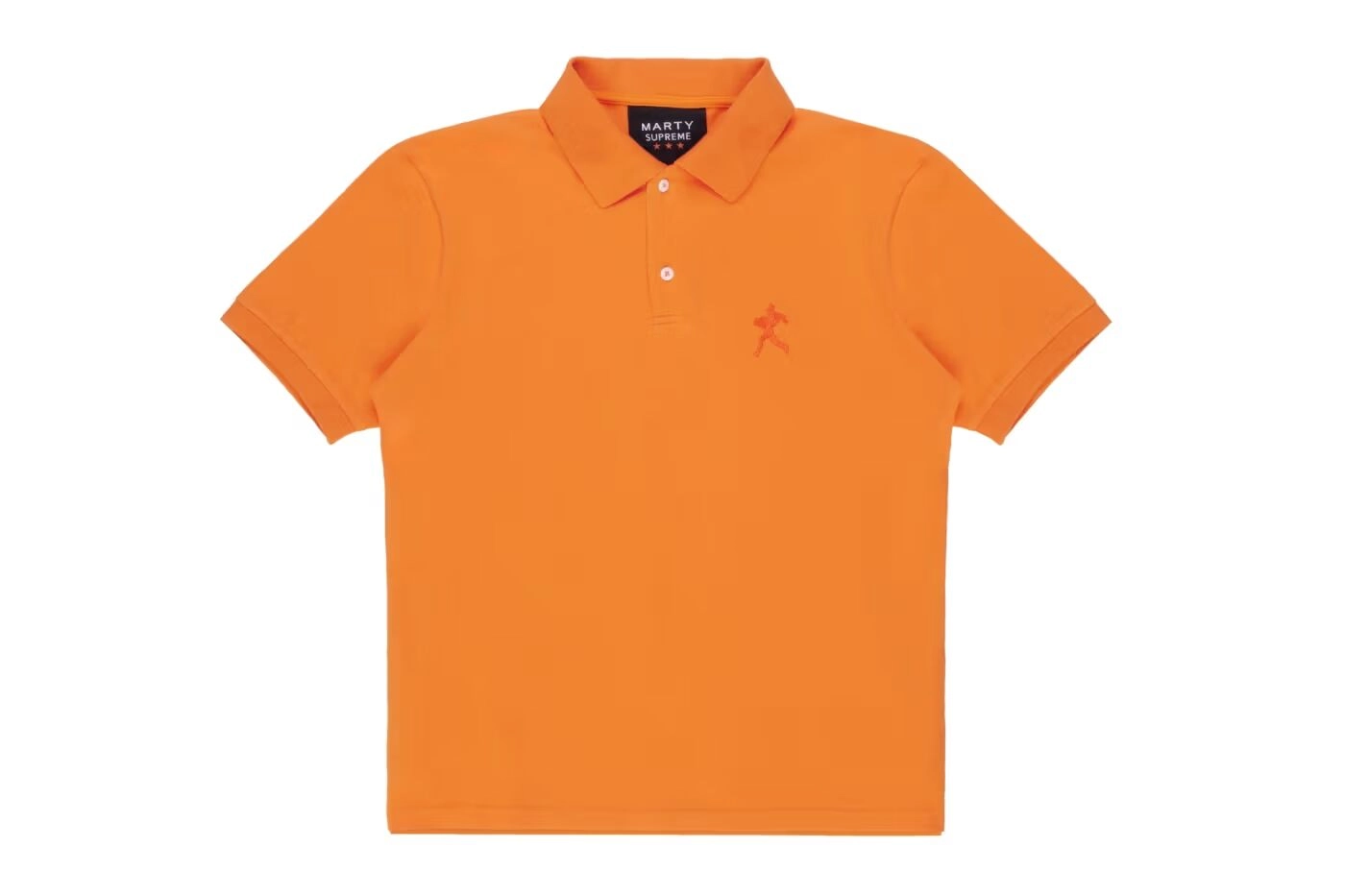 Polo orange Nahmias Marty x Supreme avec logo silhouette sur poitrine