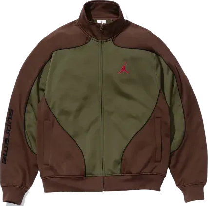 Supreme x Jordan Track Jacket KHAKI BROWN