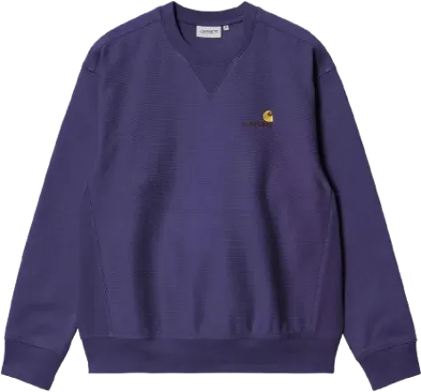 Carhartt WIP American Script Sweatshirt AURA