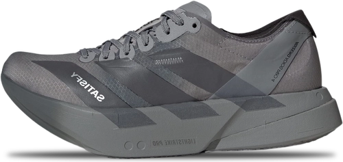 Satisfy x adidas Adizero Adios Pro 4 WMNS CORE BLACK NIGHT METALLIC GREY FIVE image