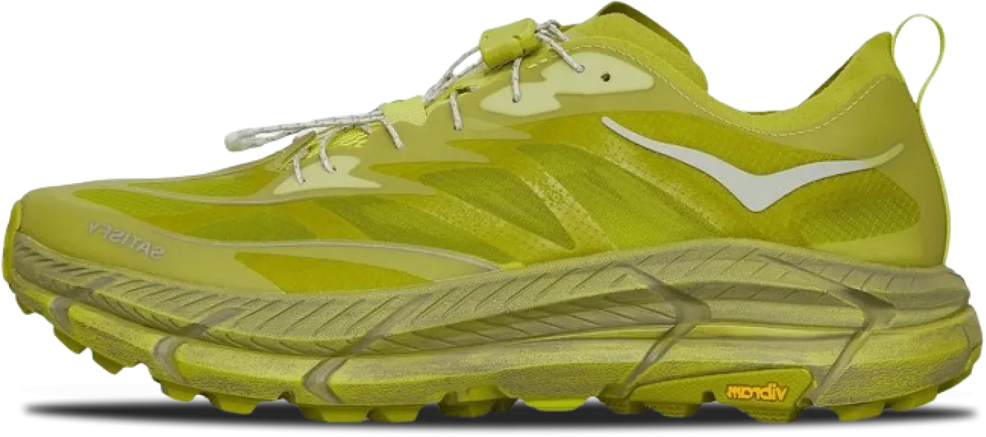 Satisfy x Hoka Mafate Speed 4 Lite SULPHUR