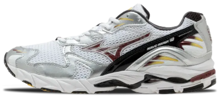Mizuno Wave Rider 10 WHITE CABARNET SILVER